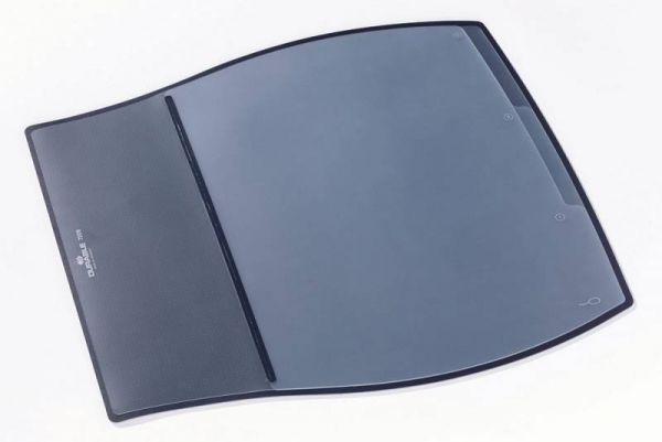 Настольное покрытие Durable Desk Pad (7209-01) 39х44см черный эргономичная форма нескользящая основа прозрачный верхний слой